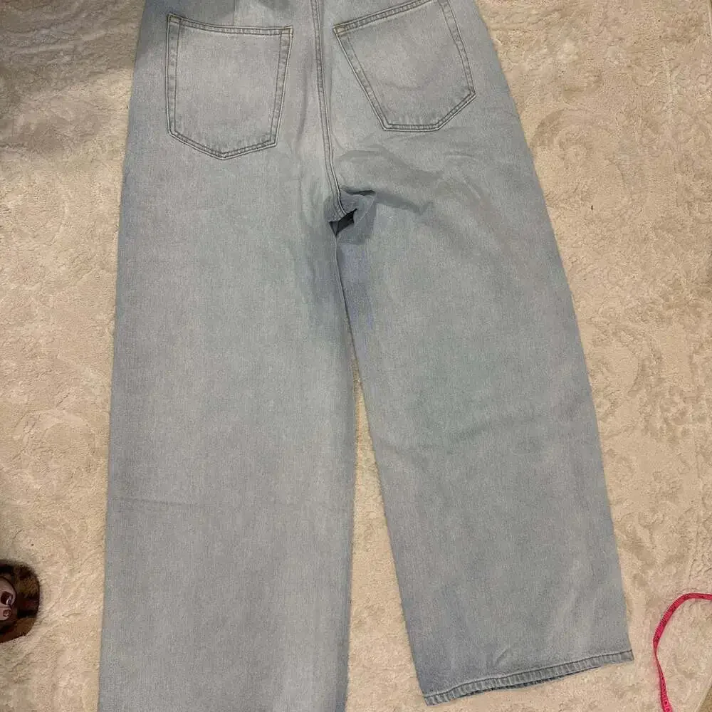 Etica Marley Ultra High Rise Baggy Jeans Light Wash Size 29 Wide‎ Leg NWT